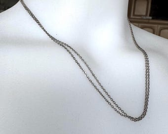 925 silver chain, link chain, vintage jewelry, 43 cm long!