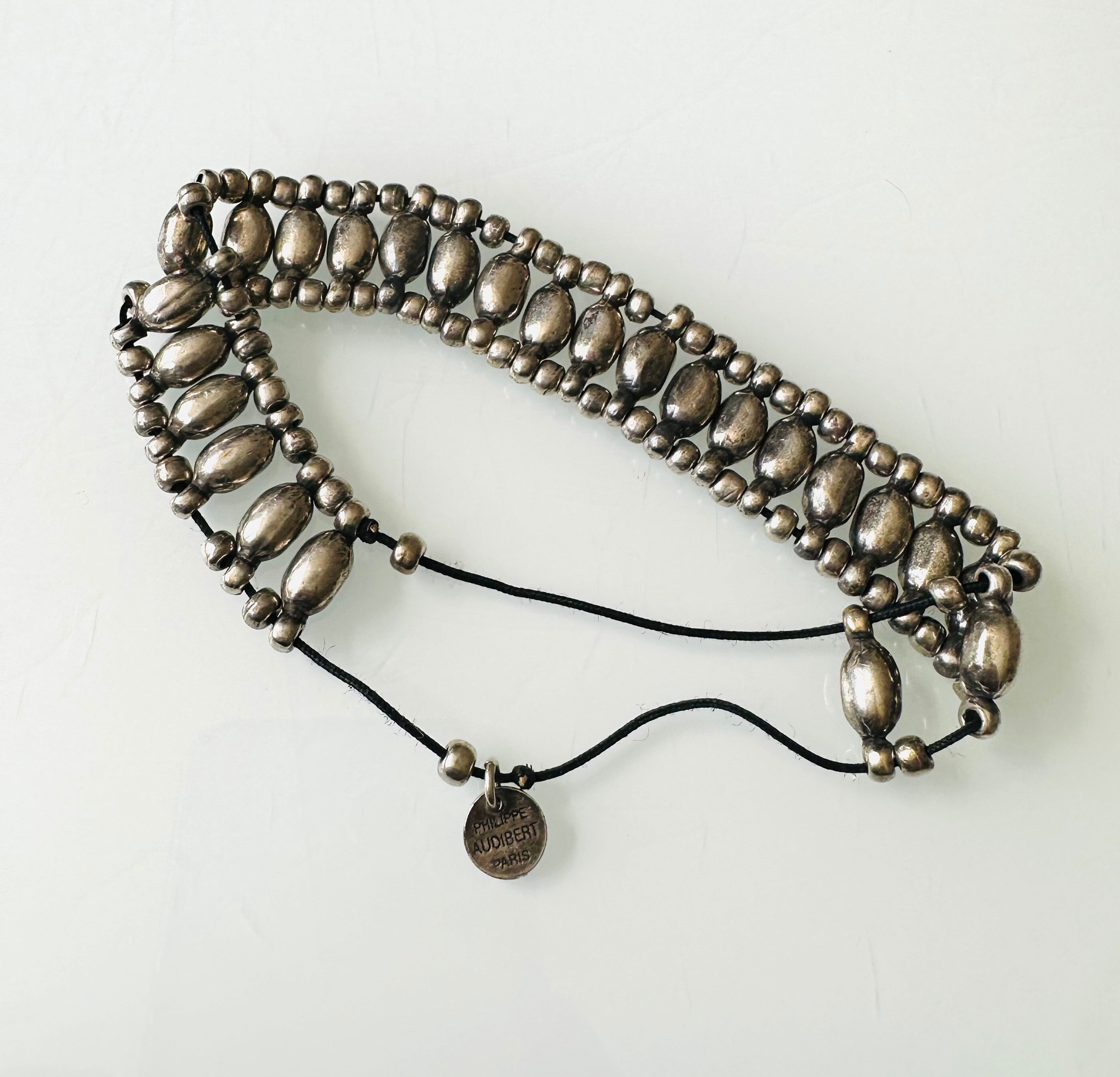 日本未入荷◆Philippe Audibert◆BRACELET EDMUND Philippe Audibert Braided Classic Silver Cuff – Sheva