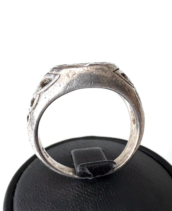 Solid 925 silver ring with pentagram and Celtic k… - image 6