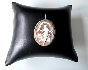 Pendentif Argent Massif 925 Avec énorme Rubis Et Perle - Style Art Déco Ancien