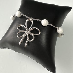 OROVIVO 925 silver bracelet with balls and bow!