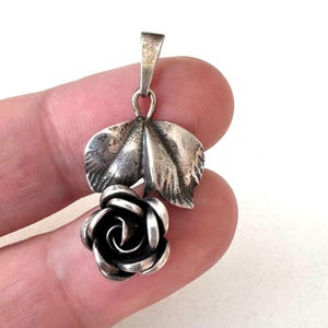 925 Silver Pendant Rose Art Nouveau TEKA Theodor Klotz! - Etsy