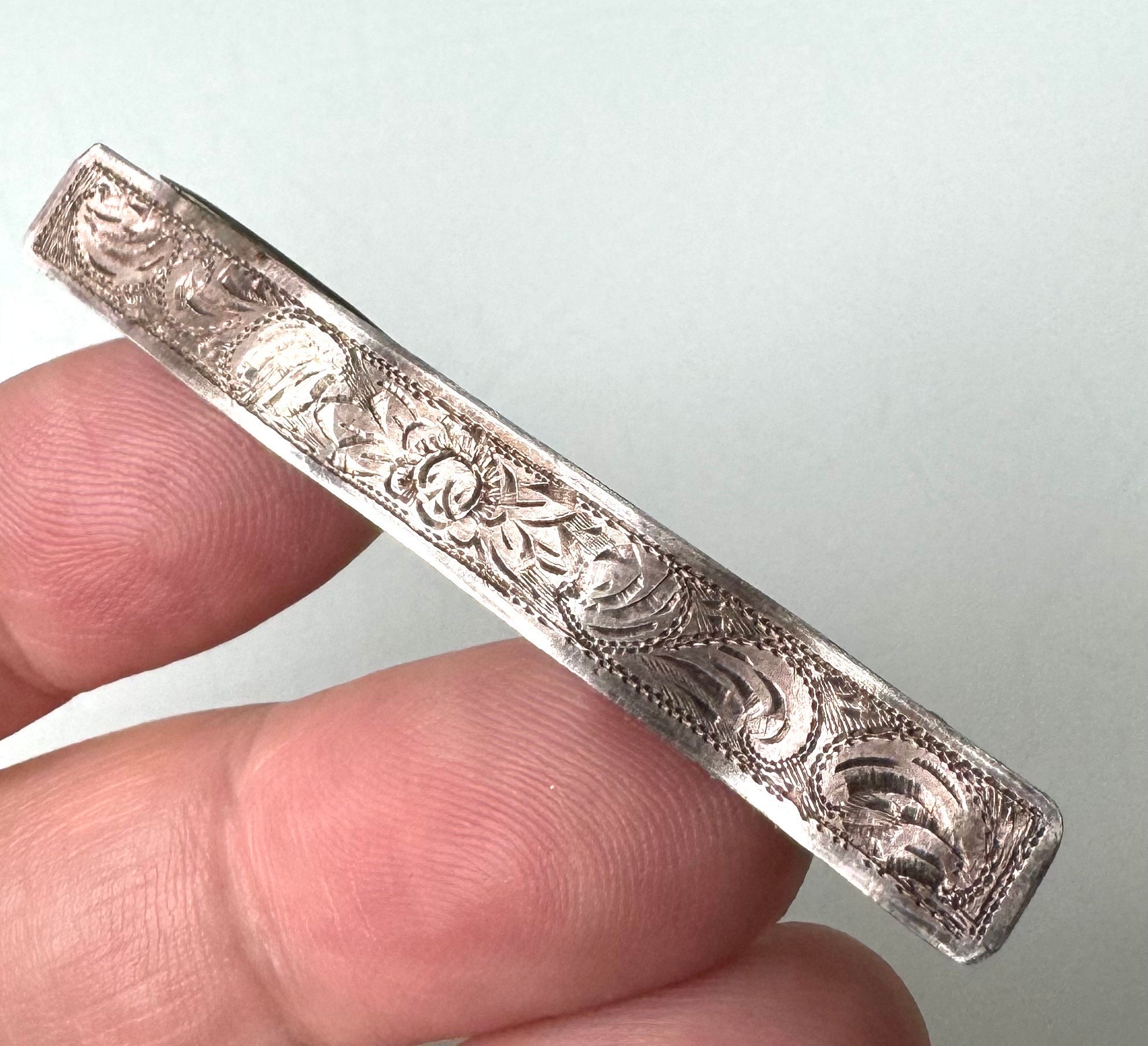 Broche Vintage Art Déco En Argent Massif 835 - Poinçon Allemagne Hanau (très Bon état)