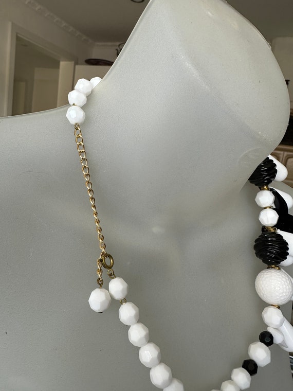 Large, impressive true vintage necklace with pend… - image 9
