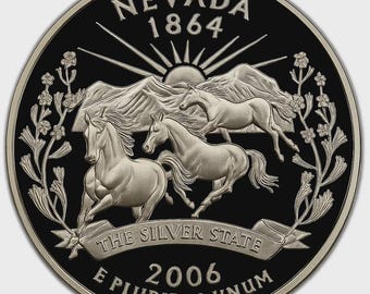 2006 S Nevada State Quarter – 90% Silver Proof – Washington Series