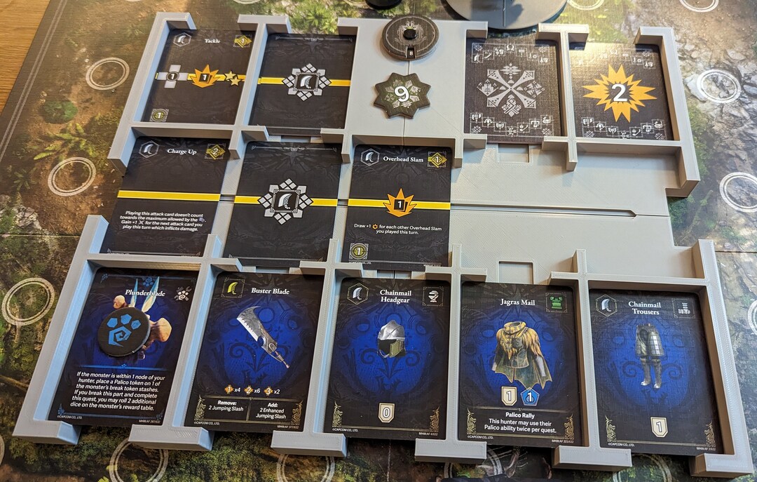 Monster Hunter World the Board Game Stamina Board Card Tray STL Etsy