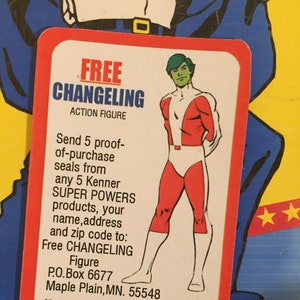 Changeling Offer Sticker, Custom Kenner Super Powers