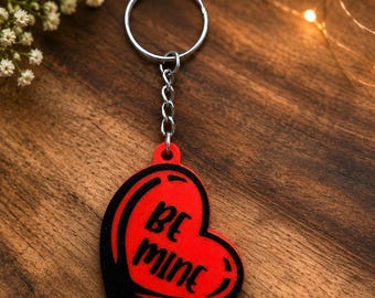 Personalized Heart NFC Keychain – Tap for Songs, Videos & More