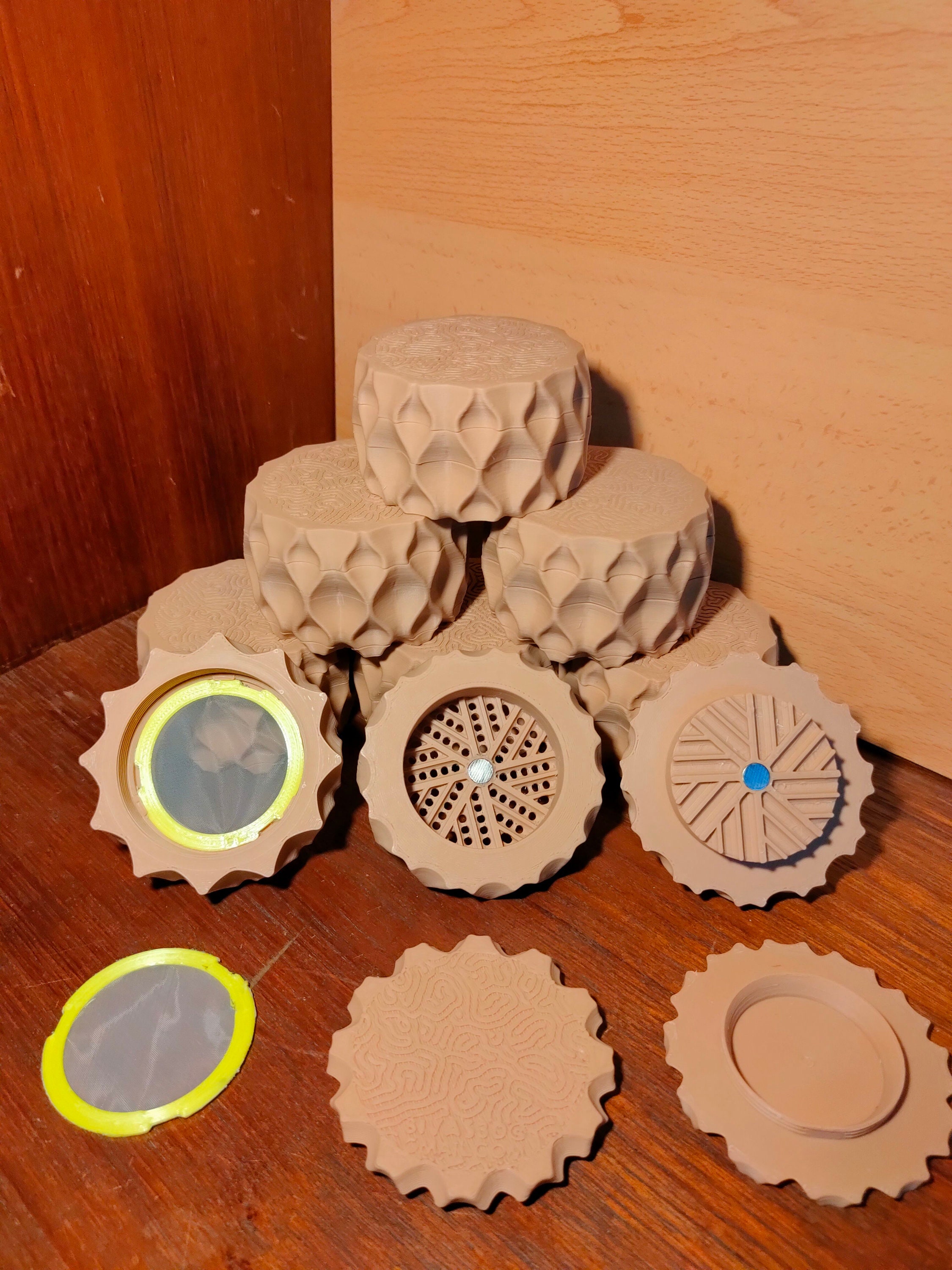 3D cannabis Grinder STL file 3 Inch 4 Piece Large pla Dry Etsy