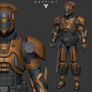 Destiny Titan armadura Bóveda de archivo de vidrio