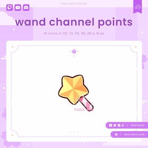 Dreamland Wand Twitch Channel Points Icon | Cute Emotes, Sub Badges for Streamers, YouTube & Discord Roles