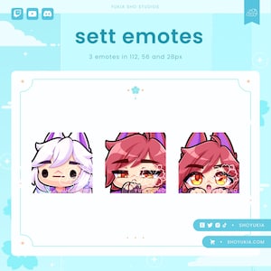Sett Twitch Emote Pack | Cute LoL Emotes for Streamers, YouTube, Discord, Tiktok