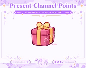 Christmas Present Channel Points for  Twitch | Twitch Channel Point Icon | Twitch Emotes | Stream Emotes |  Channel Point Redeem