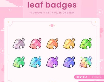 AC Blatt Twitch Sub Badges | Bit Badges & Channel Punkte für Discord