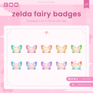 Twitch Sub Badges : Fairy  | Bit Badges, Channel Point Icons for Discord & YouTube