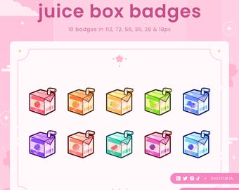 Juice Box  Twitch Sub Badges | Bit Badges & Channel Points for Discord