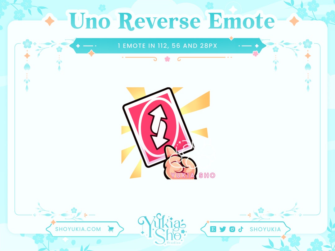 Uno Reverse Card Emote/Badge [All sizes] - sprite 💫's Ko-fi Shop - Ko-fi  ❤️ Where creators get support from fans through donations, memberships,  shop sales and more! The original 'Buy Me a