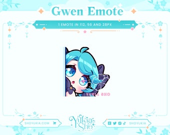 Gwen Lurk Emote for Twitch/Discord/Youtube |  Custom Twitch Emotes | Discord Emotes  | Discord Stickers | Stream Emotes | Emote Pack