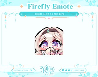 Firefly Emotes for Twitch, Discord, Youtube Streamer Honkai Star Rail ...