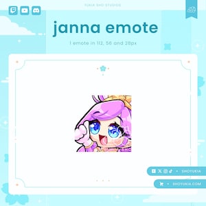 Janna ThumbsUp Twitch Emote | Cute LoL Emote Pack for Streamers, YouTube, Discord, Tiktok