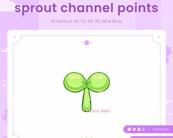 Twitch Channel Point Icon : Sprout | Streamer Emotes, Sub Badges for Discord & YouTube Icon
