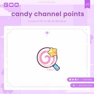 Dreamland Candy Twitch Channel Points Icon | Cute Emotes, Sub Badges for Streamers, YouTube & Discord Roles
