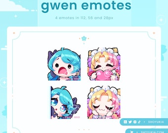 Twitch Emote Pack : Gwen  | LoL Emotes for Discord, YouTube & TikTok
