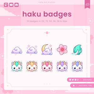 Twitch Sub Badges : River Spirit Dragon  | Bit Badges, Channel Point Icons for Discord & YouTube