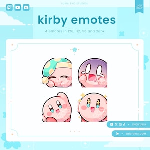 Twitch Emote Pack : Pink Puff (Set 2) | Stream Emotes for Discord, YouTube & TikTok