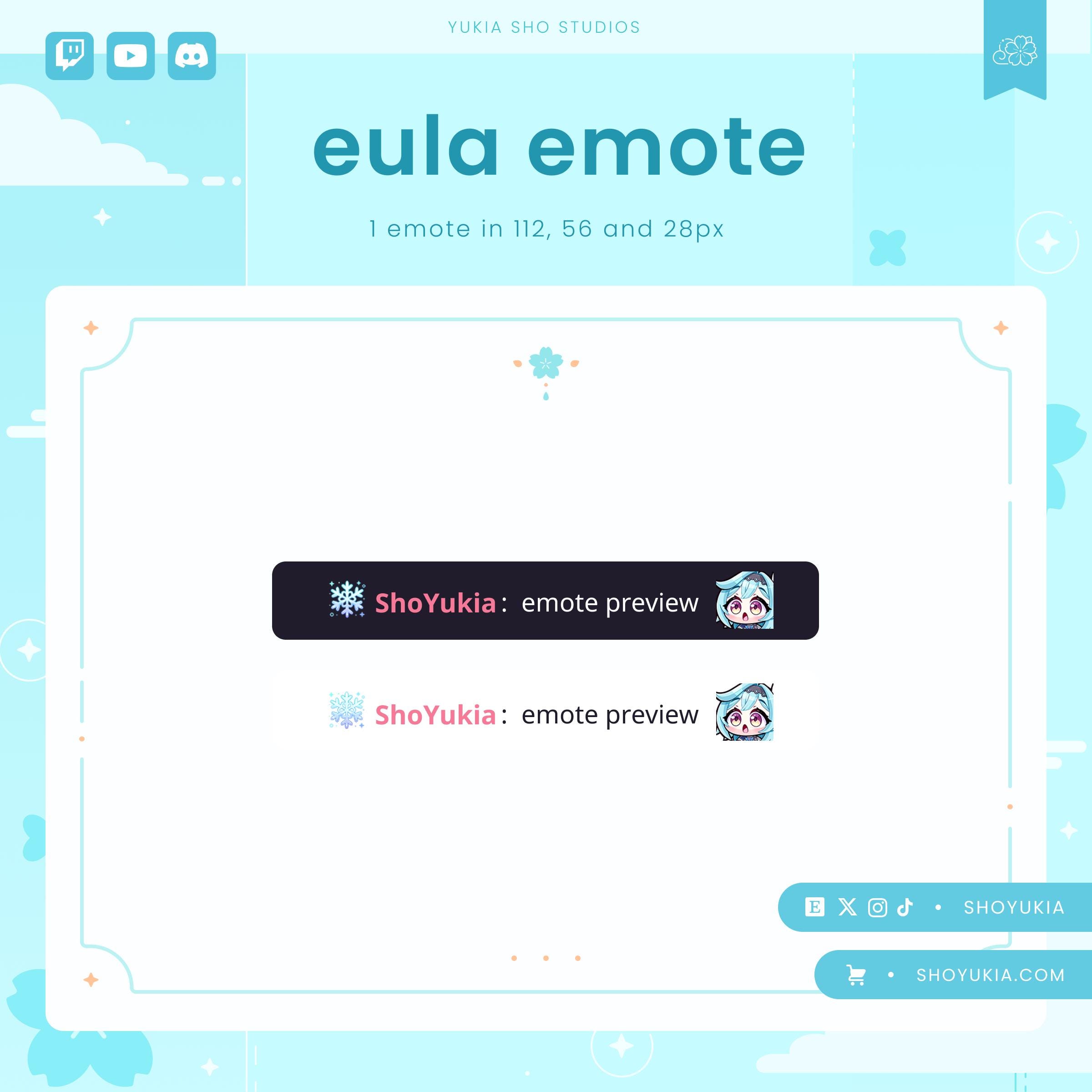 Eula Pog Twitch Emote | ストリーマー、YouTube、Discord