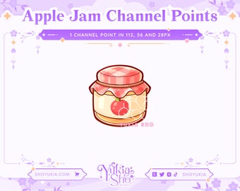 Apple Jam Channel Points for Twitch | Twitch Channel Point Icon | Twitch Emotes | Stream Emotes |  Channel Point Redeem | Halloween