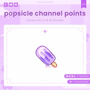 Popsicle Twitch Channel Points Icon (Purple) | Twitch Channel Point Icon | Twitch Emotes | Stream Emotes |  Discord |  Channel Points Redeem