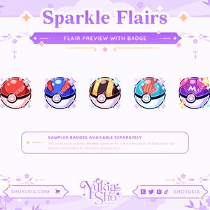 Sparkle Twitch Sub Badge Flair Bit Badges Twitch Sub Badges Twitch Flair Badge Flair Badge Flair Twitch Cute Sub Badges image 2