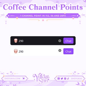 Coffee Channel Points for Twitch Twitch Channel Point Icon Twitch Emotes Stream Emotes Channel Point Redeem image 2