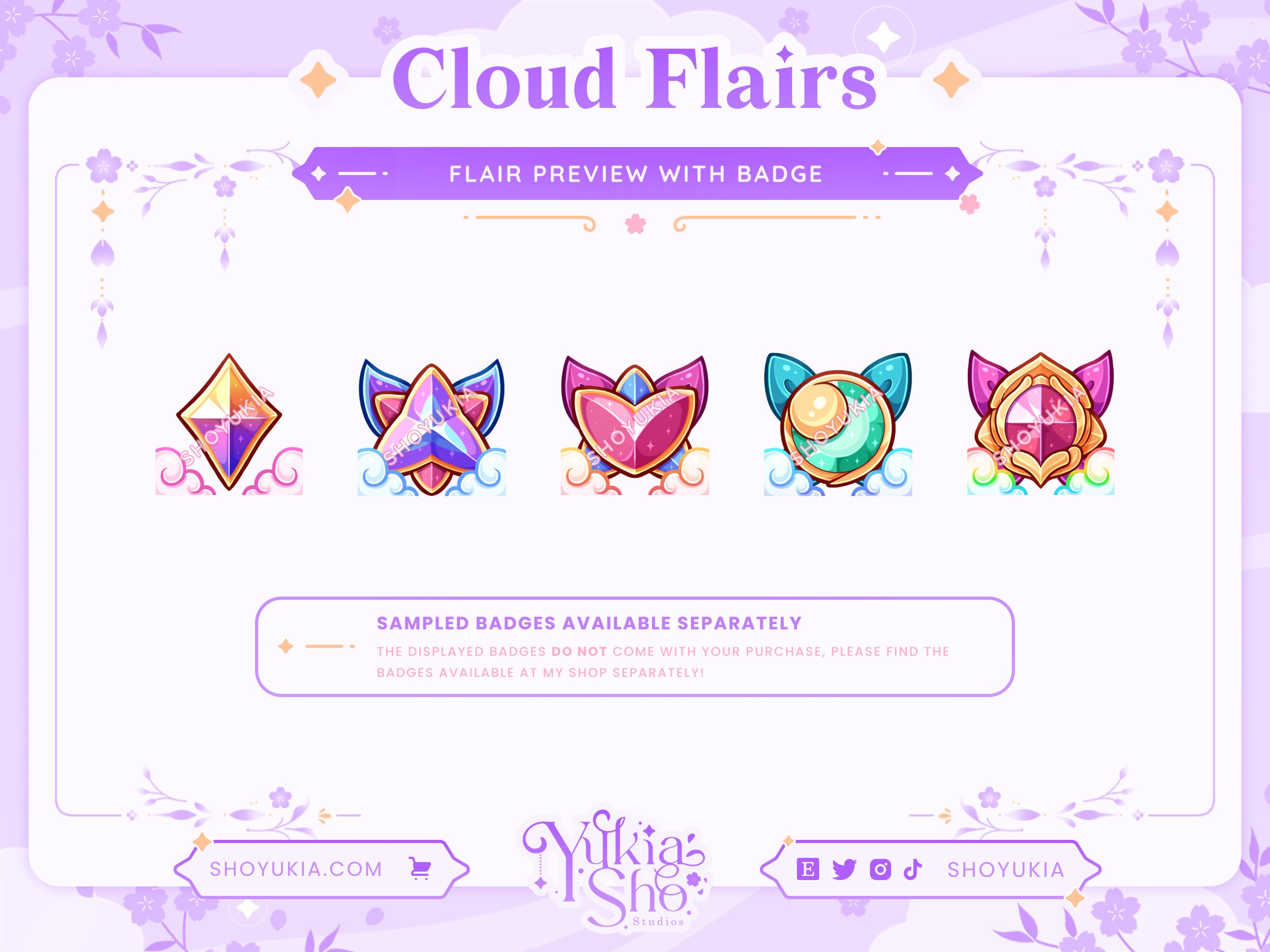Cloud Twitch Sub Badge Flair | Twitch Sub Badges | Bit Badges | Twitch  Badge Flair