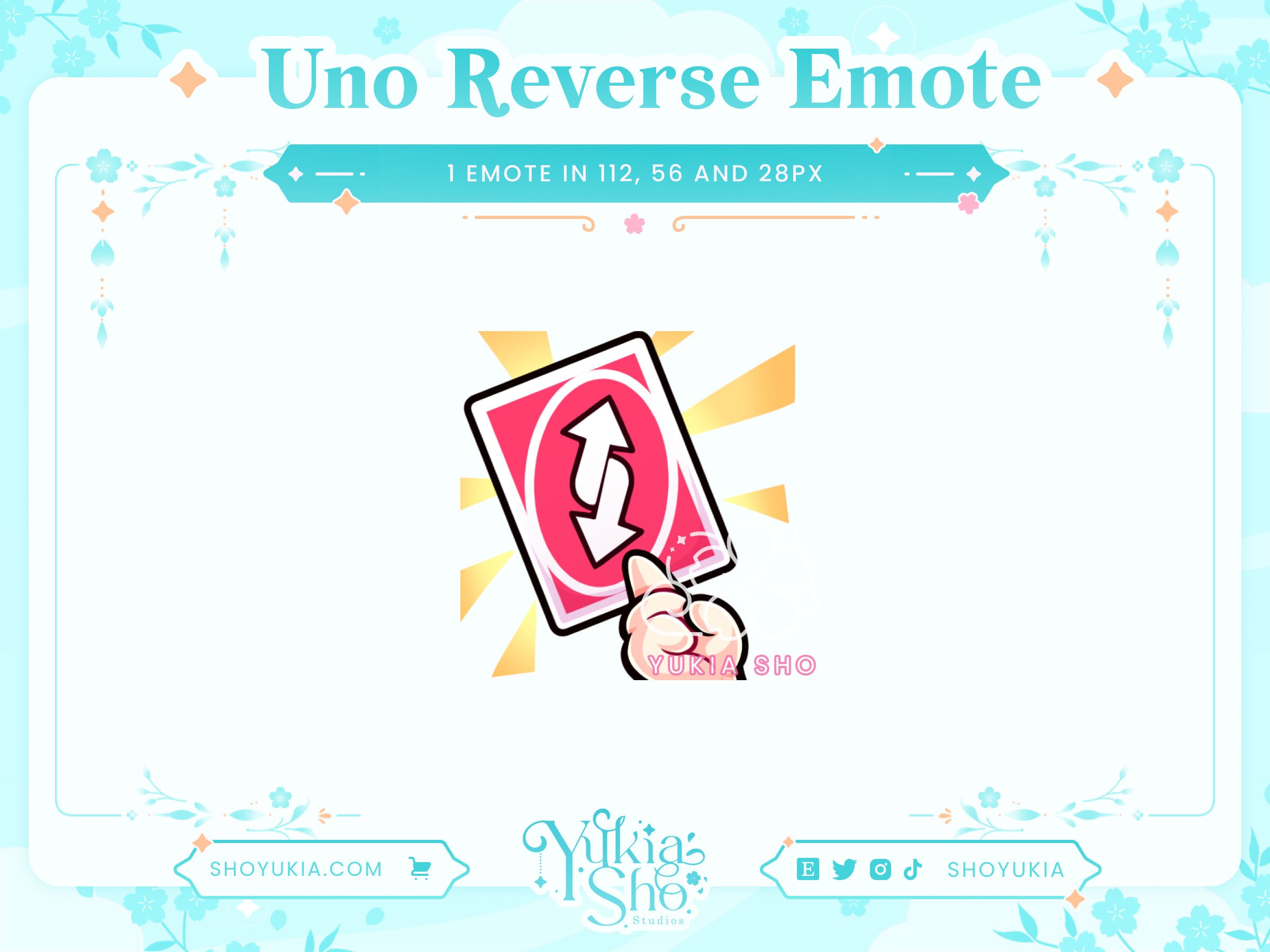 UNO Reverse Card / Cute / Kawaii / Meme / Twitch / Discord / 