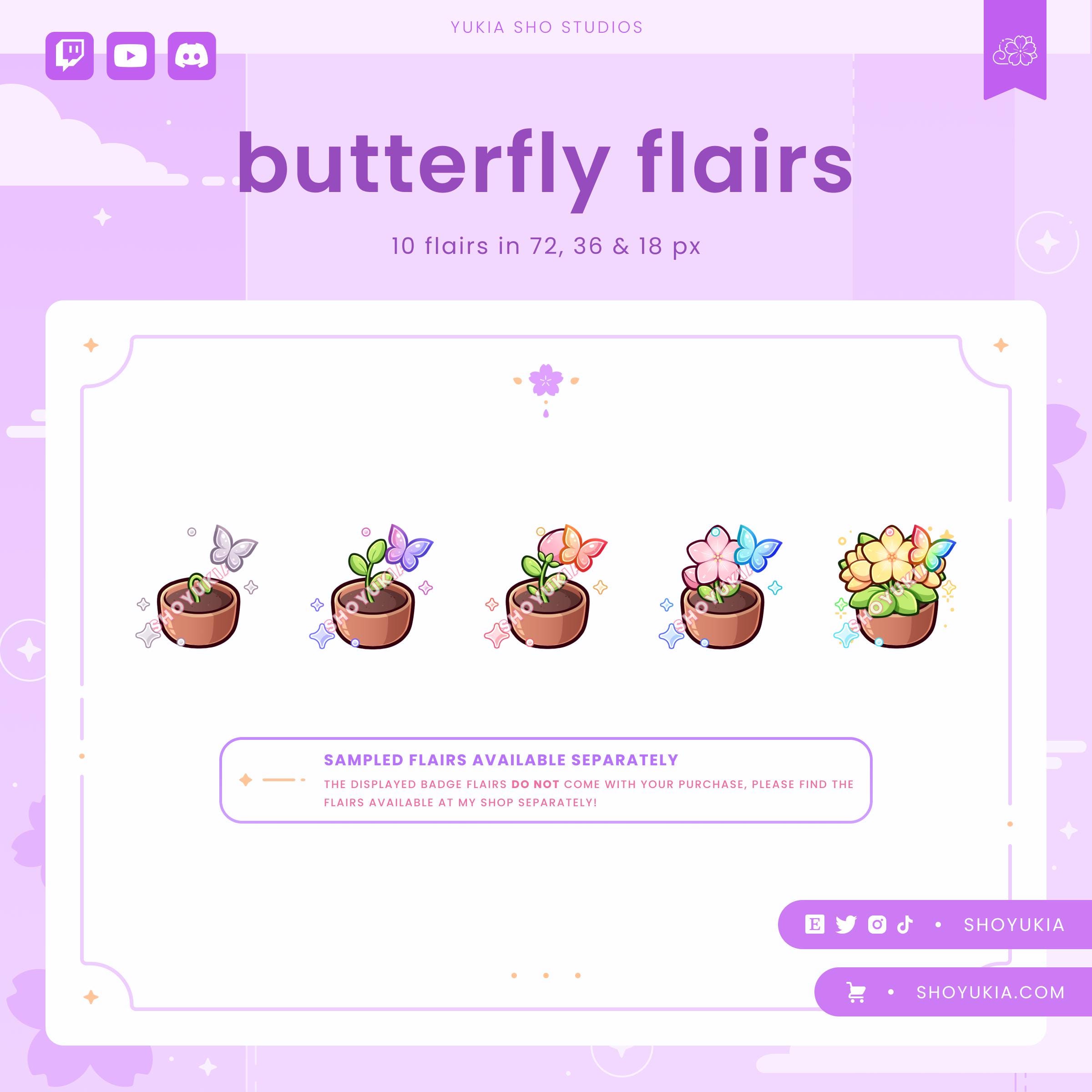 Blooming Plant (pink) Twitch Sub Badges | Bit Badges & Channel