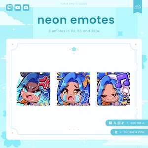 Twitch Emote Pack : Neon  | Valo Emotes for Discord, YouTube & TikTok