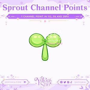 Sprout Channel Points for  Twitch | Twitch Channel Point Icon | Twitch Emotes | Stream Emotes |  Channel Point Redeem