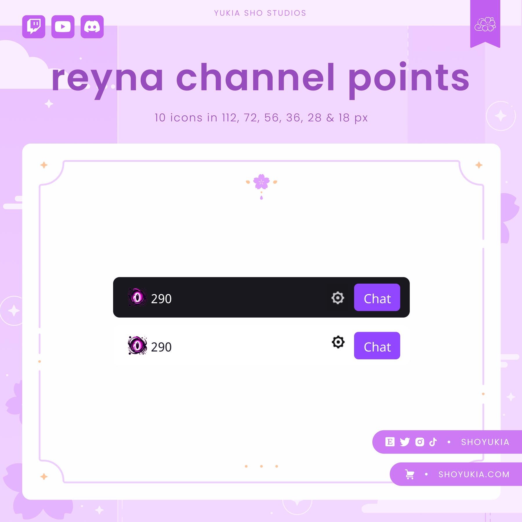 Reyna Leer Twitch Channel Point Icon | Emotes, Sub Badges for Discord ...