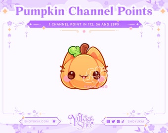 Kitten Pumpkin Channel Points for  Twitch | Twitch Channel Point Icon | Twitch Emotes | Stream Emotes |  Channel Point Redeem | Halloween