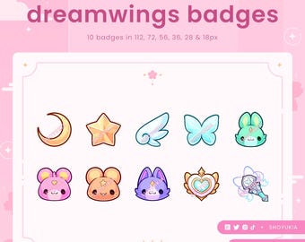 Twitch Sub Badges : Blooming Sakura (pink) | Bit Badges, Channel Point ...
