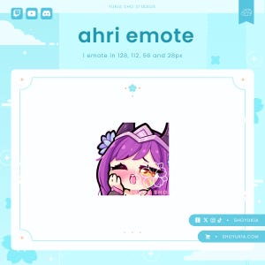 Twitch Emote: Ahri Gasm  | LoL Emote Pack for Discord, YouTube & TikTok