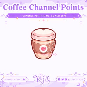 Coffee Channel Points for Twitch Twitch Channel Point Icon Twitch Emotes Stream Emotes Channel Point Redeem image 1