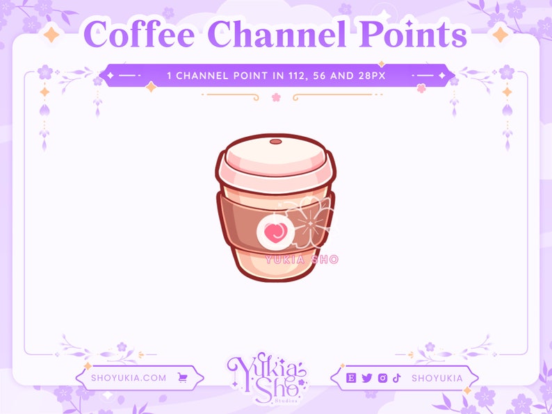 Coffee Channel Points for Twitch Twitch Channel Point Icon Twitch Emotes Stream Emotes Channel Point Redeem image 1