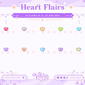 Heart Twitch Sub Badge Flair (Centered) | Bit Badges | Twitch Sub Badges | Twitch Flair | Twitch Sub Badge Flair | Subscriber Flair