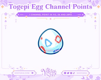 PKMN Toge Egg Channel Points for Twitch | Twitch Channel Point Icon | Twitch Emotes | Stream Emotes |  Discord |  Channel Points Redeem