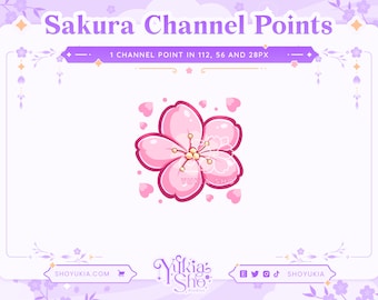 Sakura (Pink) Channel Points for  Twitch | Twitch Channel Point Icon | Twitch Emotes | Stream Emotes |  Channel Point Redeem