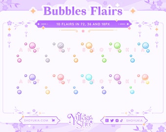 Bubbles Twitch Sub Badge Flair | Bit Badges | Twitch Sub Badges | Twitch Flair | Badge Flair | Badge Flair Twitch | Cute Sub Badges