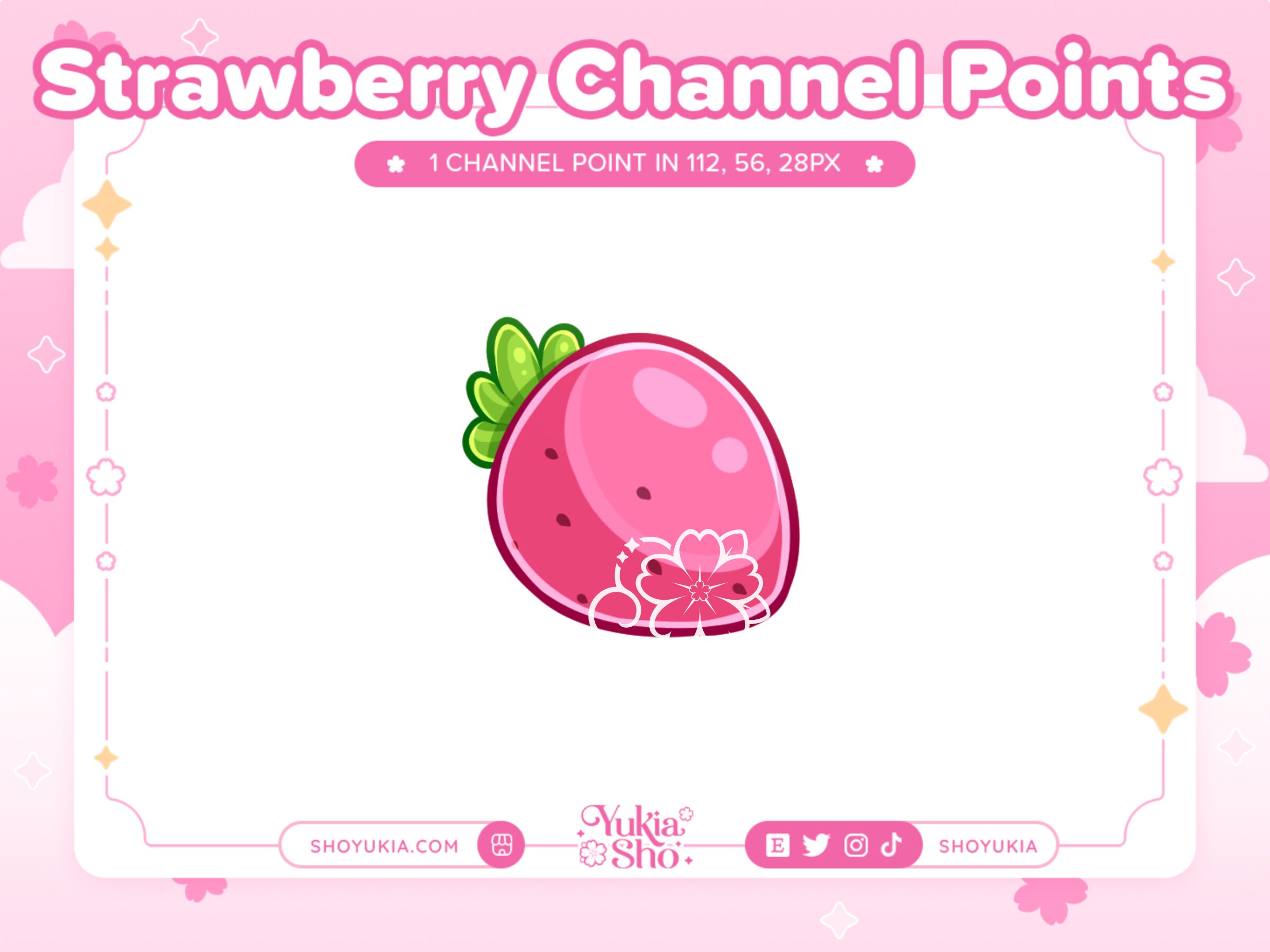 Strawberry Emotes - Etsy